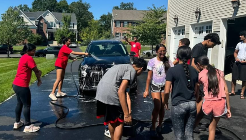 Volunteers helping our Veteran Car Wash, which helped raise over $500 for our veterans. Special thanks to Ms. Cooper, Ms. Lisa Marino, and the Evesham Chief of Police for their time, effort, and support it truly made the event a success.